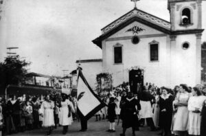 Registro antigo Festa São Benedito no Largo do Rosário da Penha